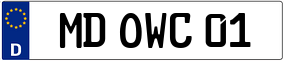 Trailer License Plate